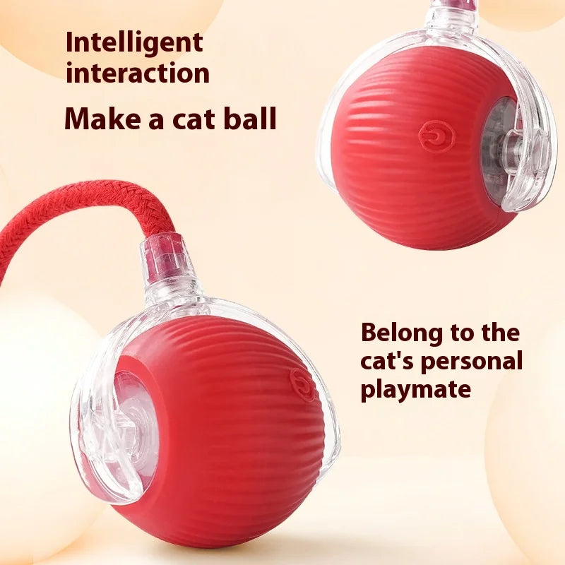 Rechargeable Interactive Cat Toy Smart Rolling Ball - Smarsty