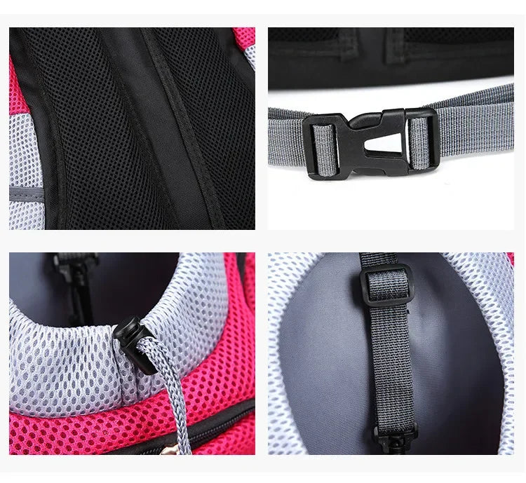 Portable Travel Dog Carrier Backpack with Breathable Mesh - Smarsty