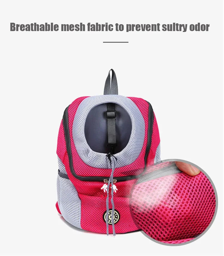 Portable Travel Dog Carrier Backpack with Breathable Mesh - Smarsty