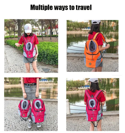 Portable Travel Dog Carrier Backpack with Breathable Mesh - Smarsty