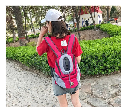 Portable Travel Dog Carrier Backpack with Breathable Mesh - Smarsty