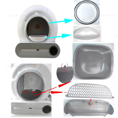 Automatic Cat Litter Box Accessories with Easy Cleanup - Smarsty