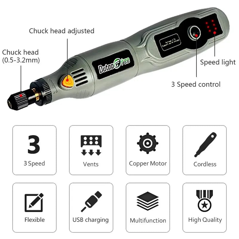 10W Cordless Mini Drill Set for Easy DIY Projects - Smarsty
