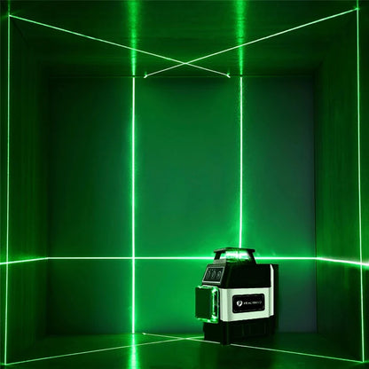 Pracmanu Mini 12 Lines 3D Laser Level with Green Beam - Smarsty