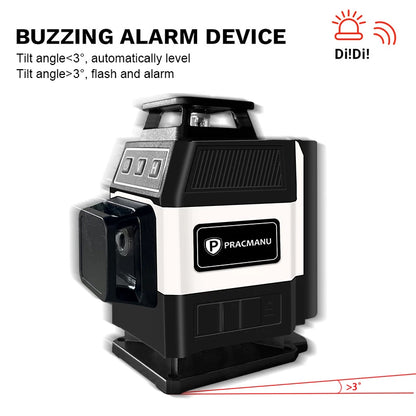 Pracmanu Mini 4D Green Laser Level with Self-Leveling Precision - Smarsty