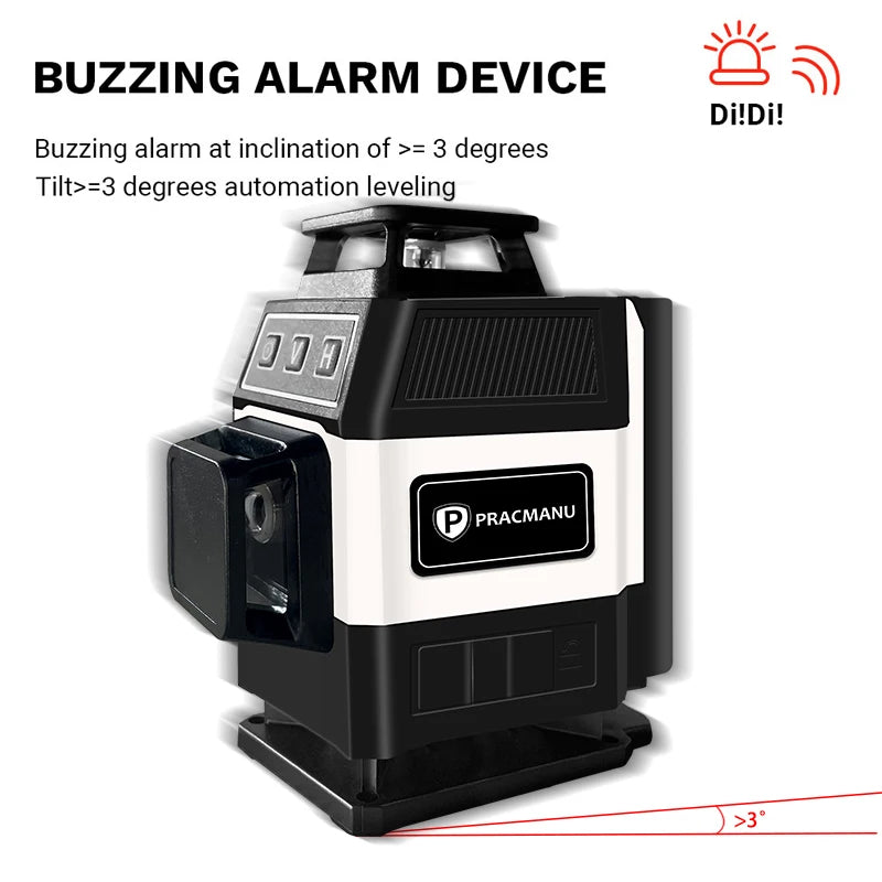 Pracmanu Mini 4D Green Laser Level with Self-Leveling Precision - Smarsty