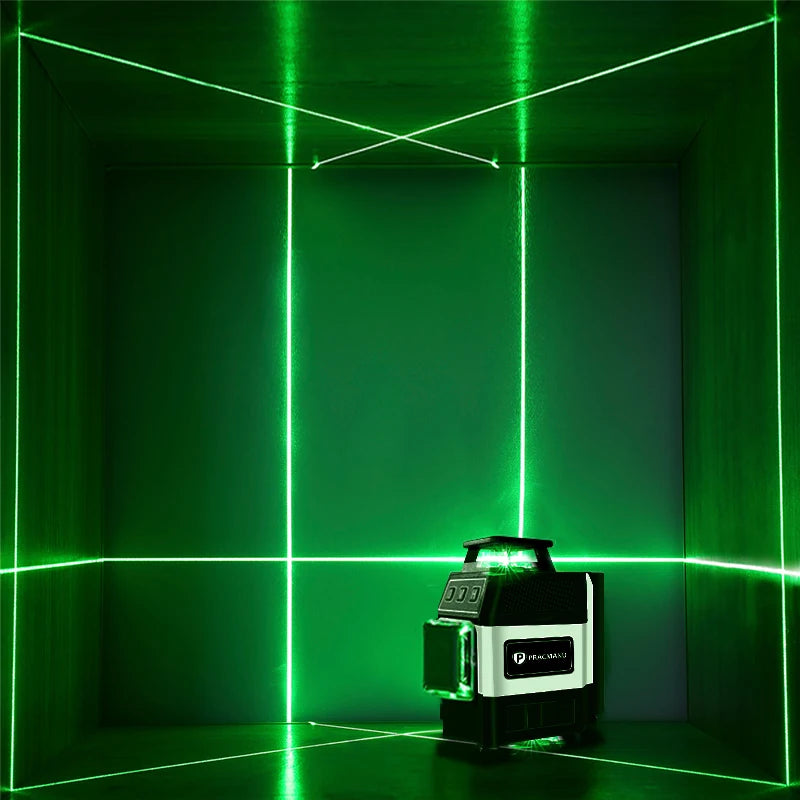 Pracmanu Mini 4D Green Laser Level with Self-Leveling Precision - Smarsty