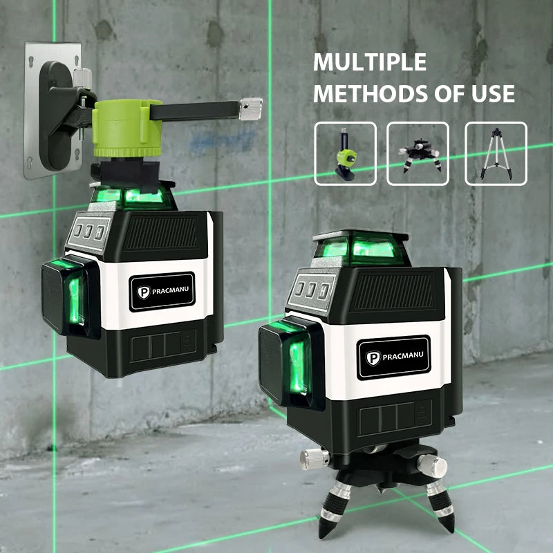 Pracmanu Mini Laser Level 12 Lines Self-Leveling Precision - Smarsty