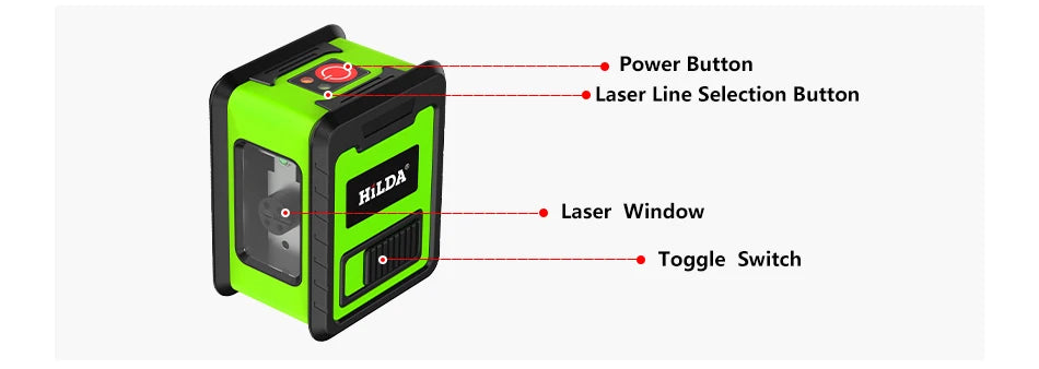 HILDA Green Laser Level Meter for Precision Alignment - Smarsty