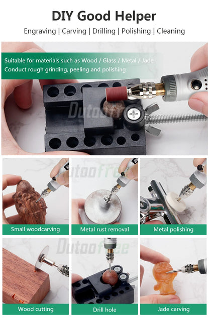 USB Cordless Mini Drill with Variable Speed and Accessories - Smarsty