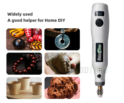 USB Cordless Mini Drill with Variable Speed and Accessories - Smarsty