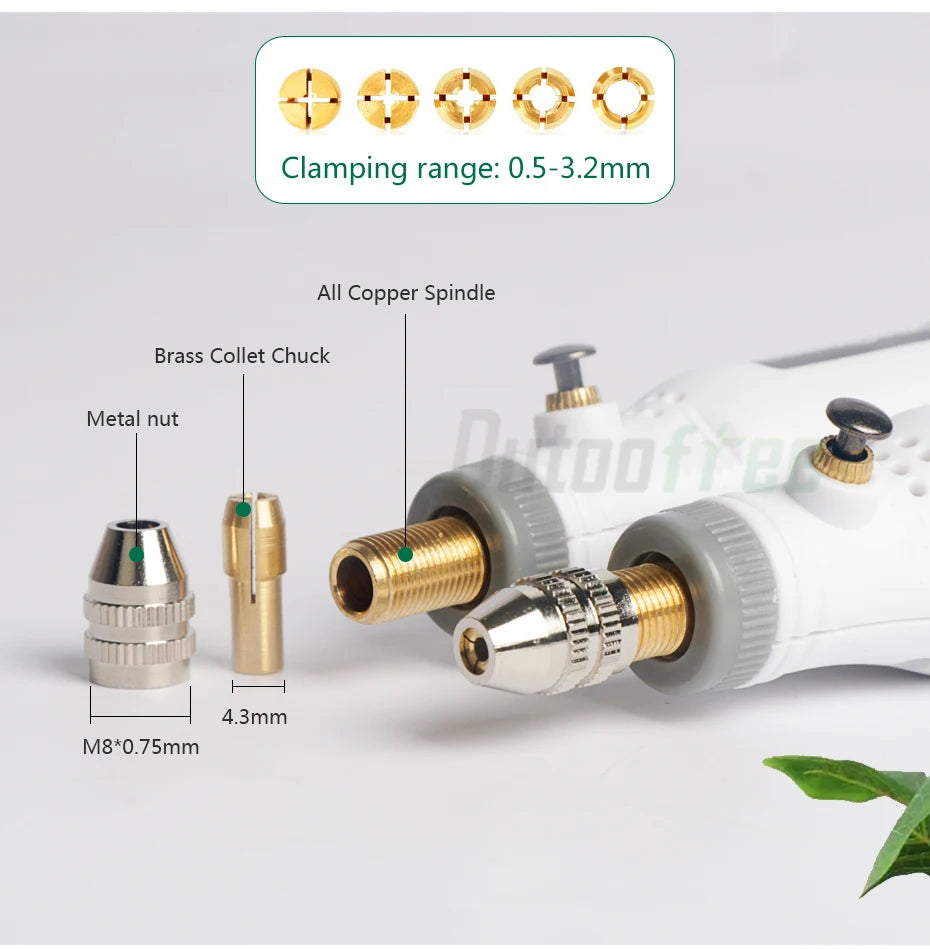 USB Cordless Mini Drill with Variable Speed and Accessories - Smarsty
