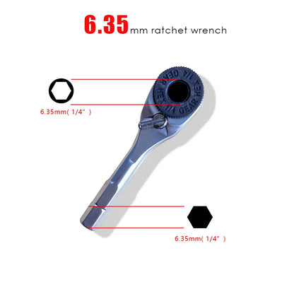 1/4 Inch Ratchet Wrench with Insulated Handle - Smarsty