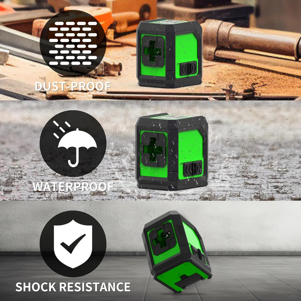 HILDA Green Laser Level with Magnetic Support and Precision - Smarsty