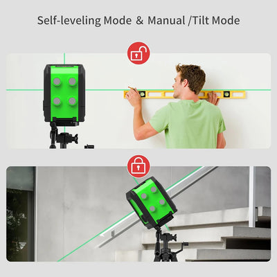 HILDA Green Laser Level with Magnetic Support and Precision - Smarsty