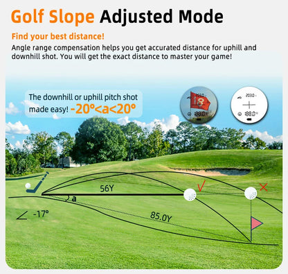 ARTBULL Golf Laser Rangefinder with Slope Adjustment Features - Smarsty