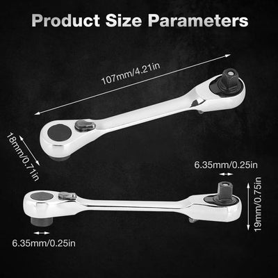 Mini Ratchet Wrench Double Ended for Fast Repairs - Smarsty
