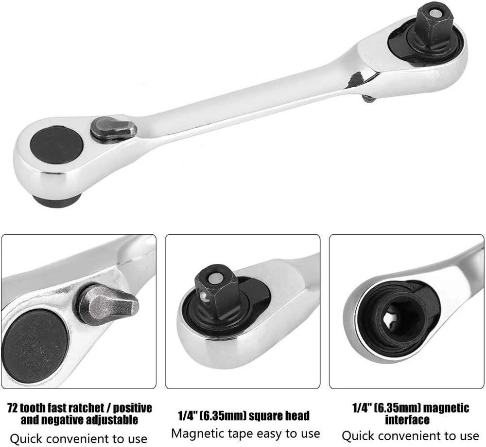 Mini Ratchet Wrench Double Ended for Fast Repairs - Smarsty
