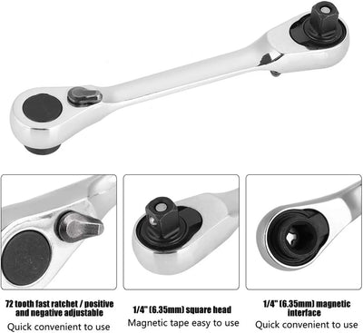 Mini Ratchet Wrench Double Ended for Fast Repairs - Smarsty