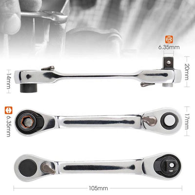Mini Ratchet Wrench Double Ended for Fast Repairs - Smarsty