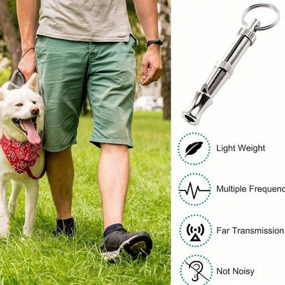 Adjustable Dog Whistle for Bark Control with Keychain - Smarsty