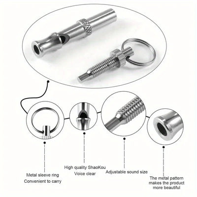 Adjustable Dog Whistle for Bark Control with Keychain - Smarsty