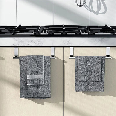 Stainless Steel Over Door Towel Rack for Space Saving - Smarsty