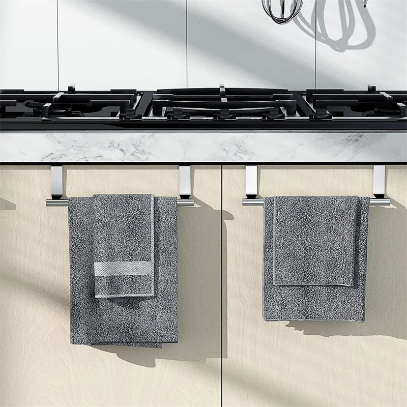 Stainless Steel Over Door Towel Rack for Space Saving - Smarsty