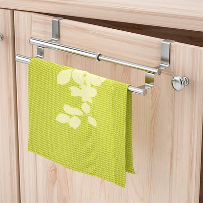 Stainless Steel Over Door Towel Rack for Space Saving - Smarsty