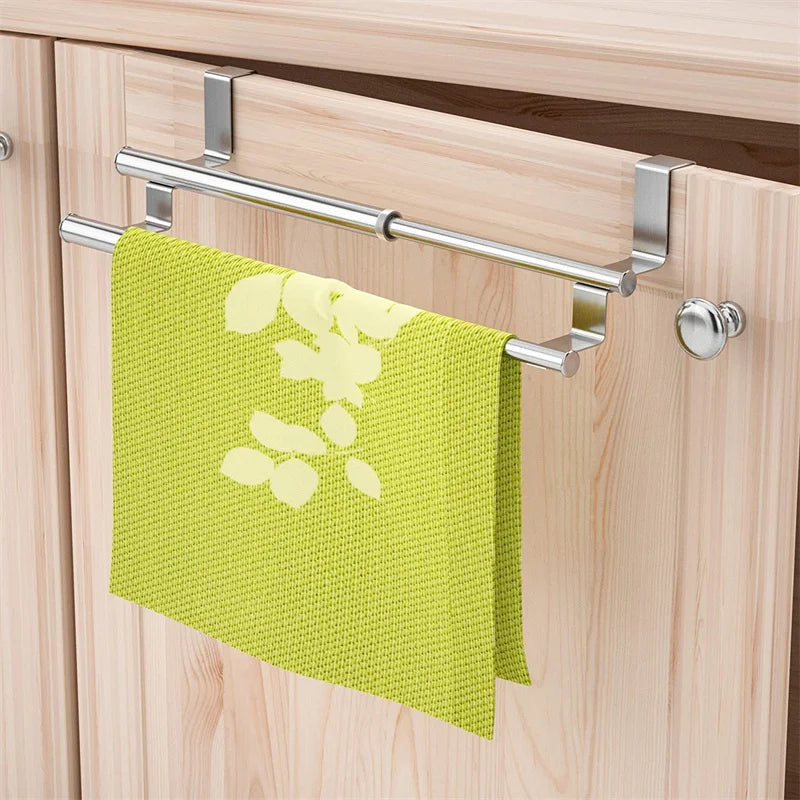 Stainless Steel Over Door Towel Rack for Space Saving - Smarsty