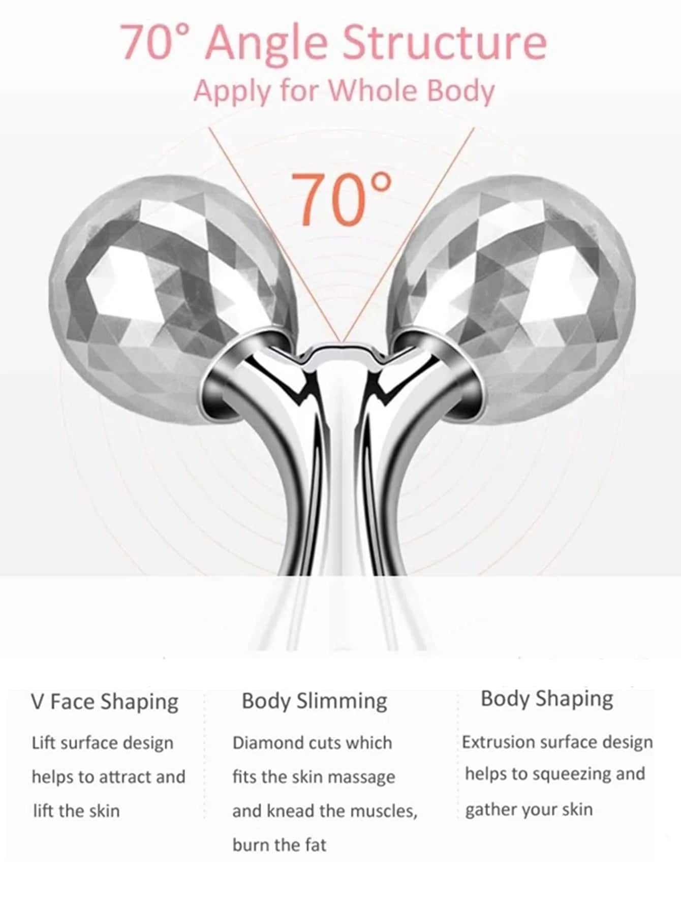 3D Face Rolling Massager for Lifting and Relaxation - Smarsty