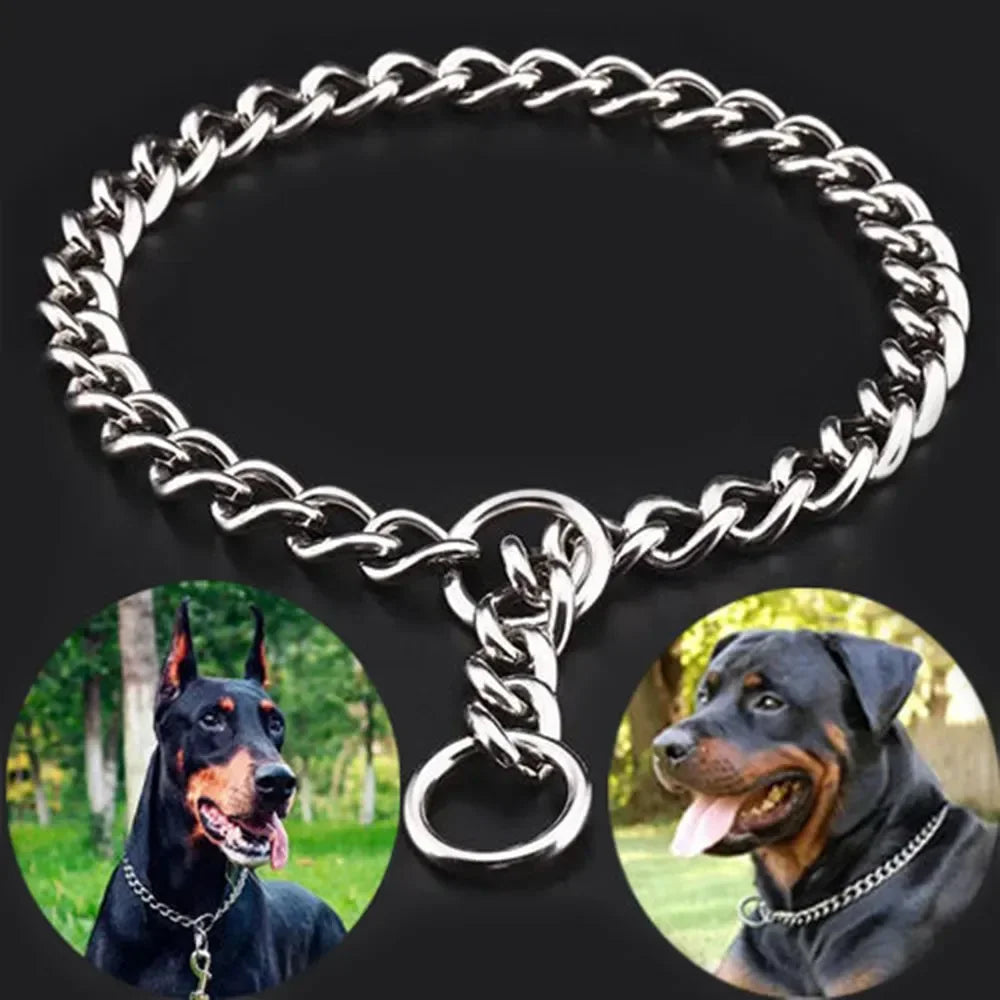 Stainless Steel Adjustable Dog Choke Collar for Training - Smarsty