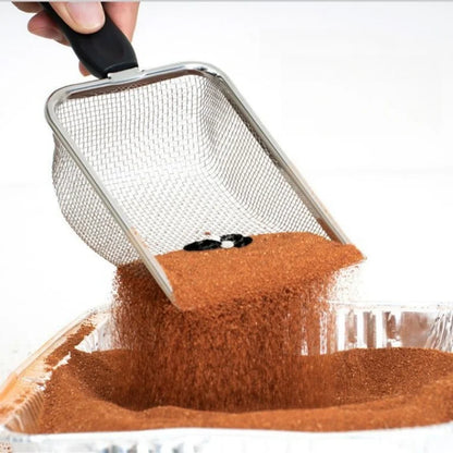 Stainless Steel Cat Litter Scoop with Plastic Handle - Smarsty