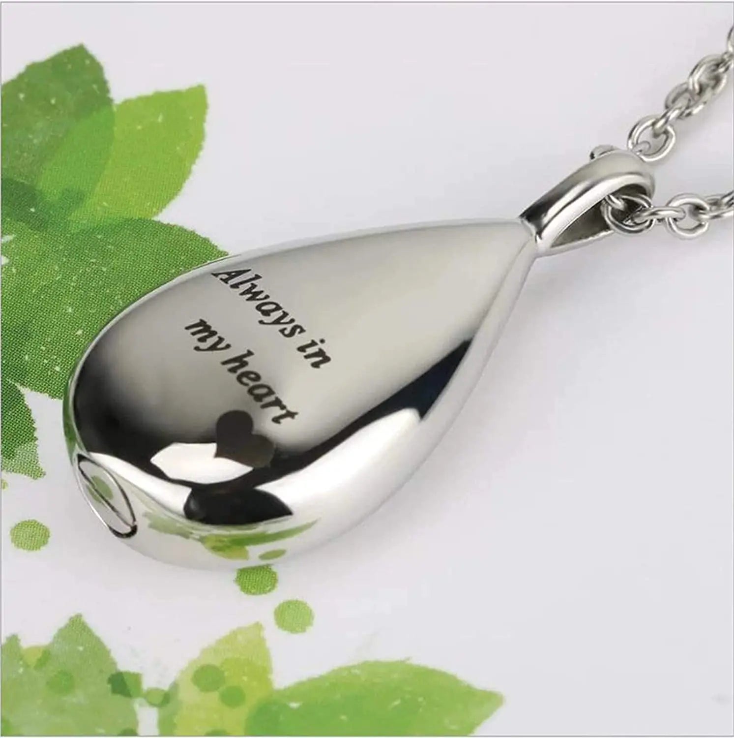 Teardrop Ashes Necklace Elegant Cremation Jewelry - Smarsty
