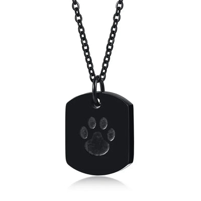 Cremation Jewelry Paw Print Urn Necklace for Pets - Smarsty