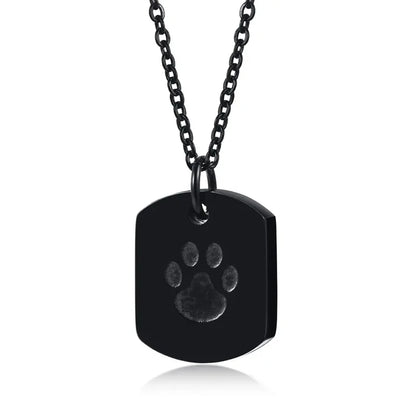Cremation Jewelry Paw Print Urn Necklace for Pets - Smarsty