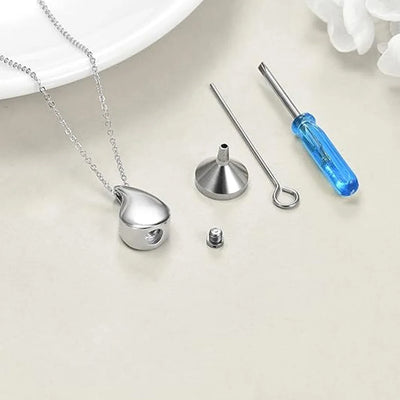 Cremation Jewelry Teardrop Urn Necklace for Ashes - Smarsty