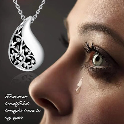 Cremation Jewelry Teardrop Urn Necklace for Ashes - Smarsty