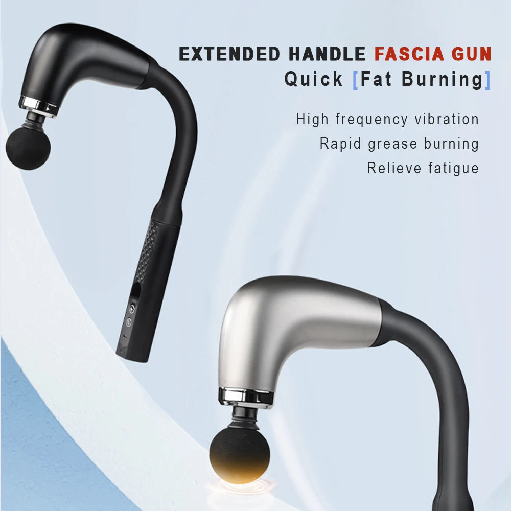 Fascia Gun with Extended Handle for Deep Muscle Relaxation - Smarsty
