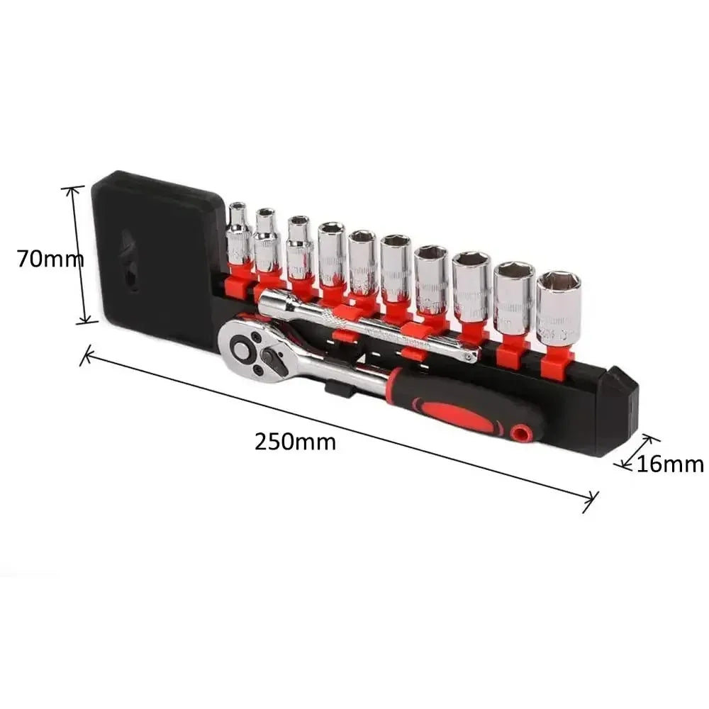 Durable 1/4 Inch Ratchet Socket Wrench Set - Smarsty