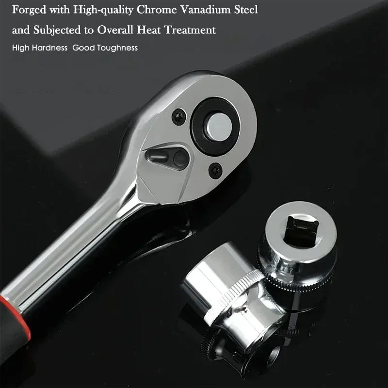 Durable 1/4 Inch Ratchet Socket Wrench Set - Smarsty