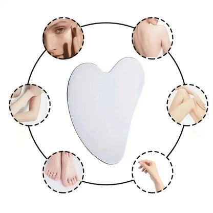 Heart Shape Stainless Steel Gua Sha Board for Muscle Relief - Smarsty