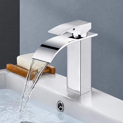 Stainless Steel Waterfall Basin Faucet with Dual Control - Smarsty