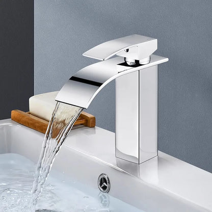 Stainless Steel Waterfall Basin Faucet with Dual Control - Smarsty
