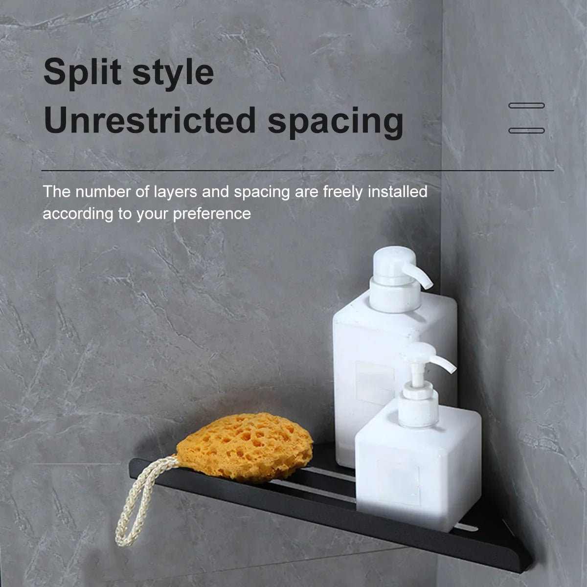No Drilling Bathroom Corner Shelf Heavy Duty Stainless Steel - Smarsty