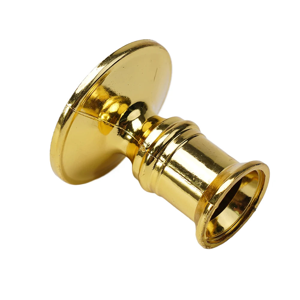 Silver Gold Taper Candle Holders Set for Elegant Home Decor - Smarsty