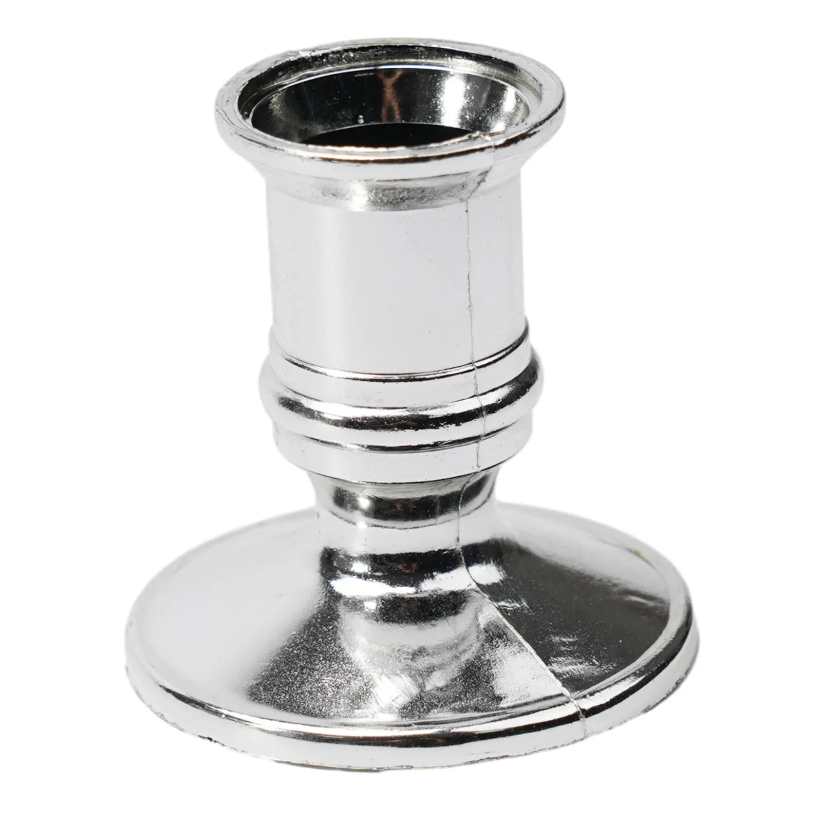 Silver Gold Taper Candle Holders Set for Elegant Home Decor - Smarsty