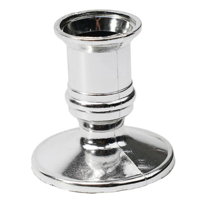 Silver Gold Taper Candle Holders Set for Elegant Home Decor - Smarsty