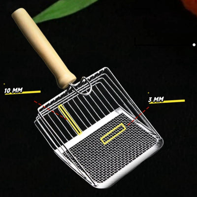 Stainless Steel Cat Litter Scoop With Ergonomic Handle - Smarsty