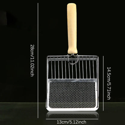 Stainless Steel Cat Litter Scoop With Ergonomic Handle - Smarsty
